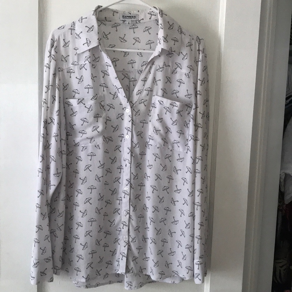 Express Portofino umbrella patterned blouse
